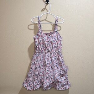 Janie and Jack Size 8 Floral Print Ruffle Dress